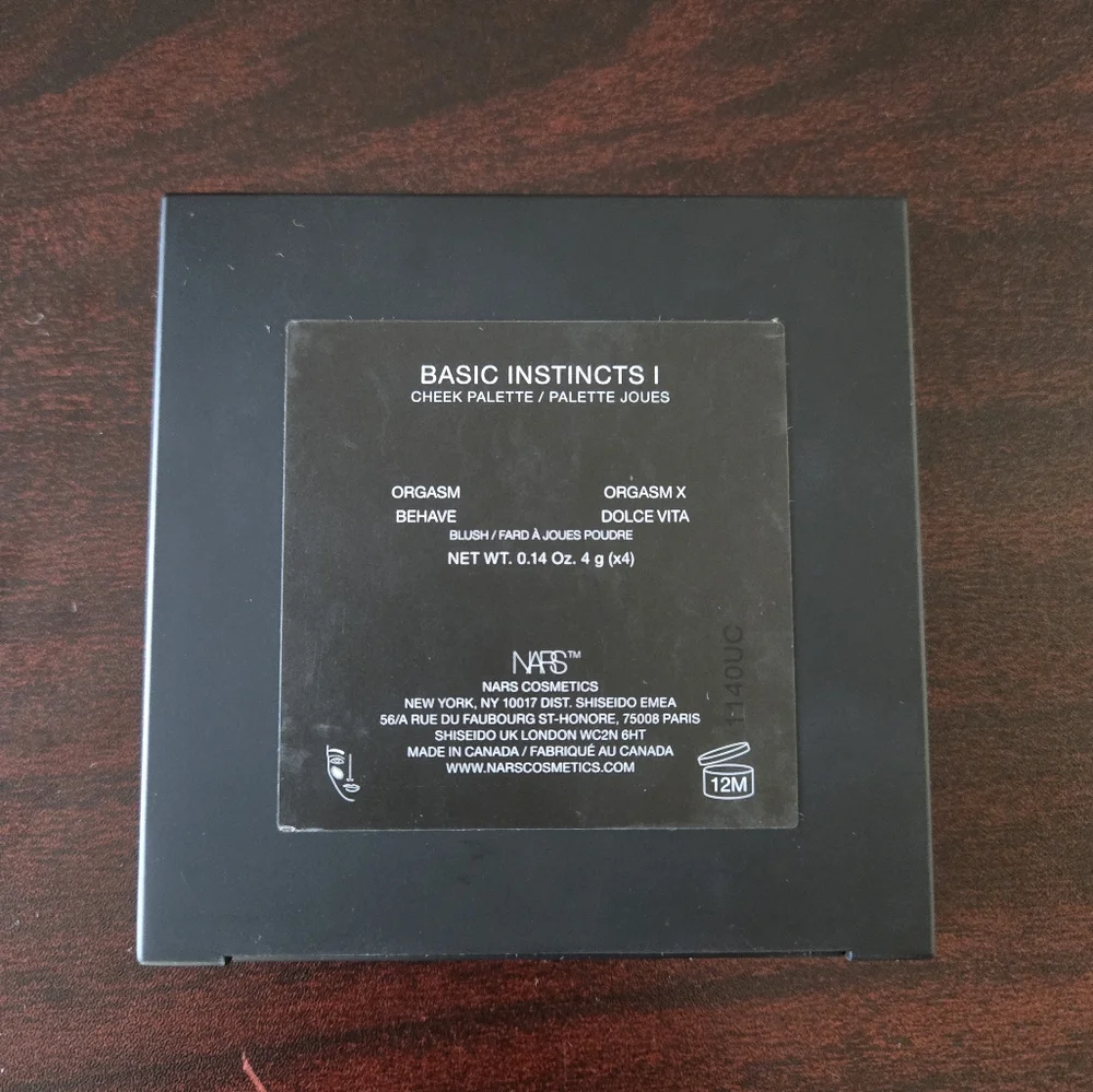 NARS basic instincts 1 cheek palette